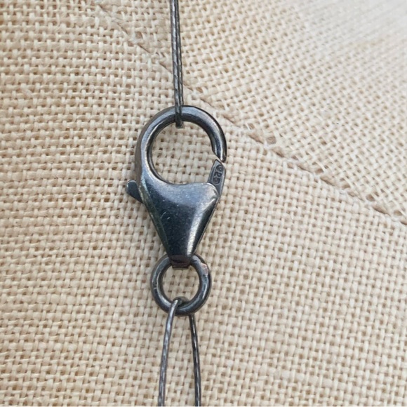 Bone/Horn Cross & Sterling Necklace - Picture 5 of 9